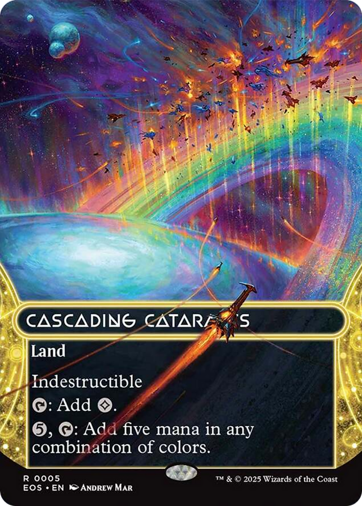 Cascading Cataracts (0005) (Borderless) [Edge of Eternities: Stellar Sights] | Good Games North