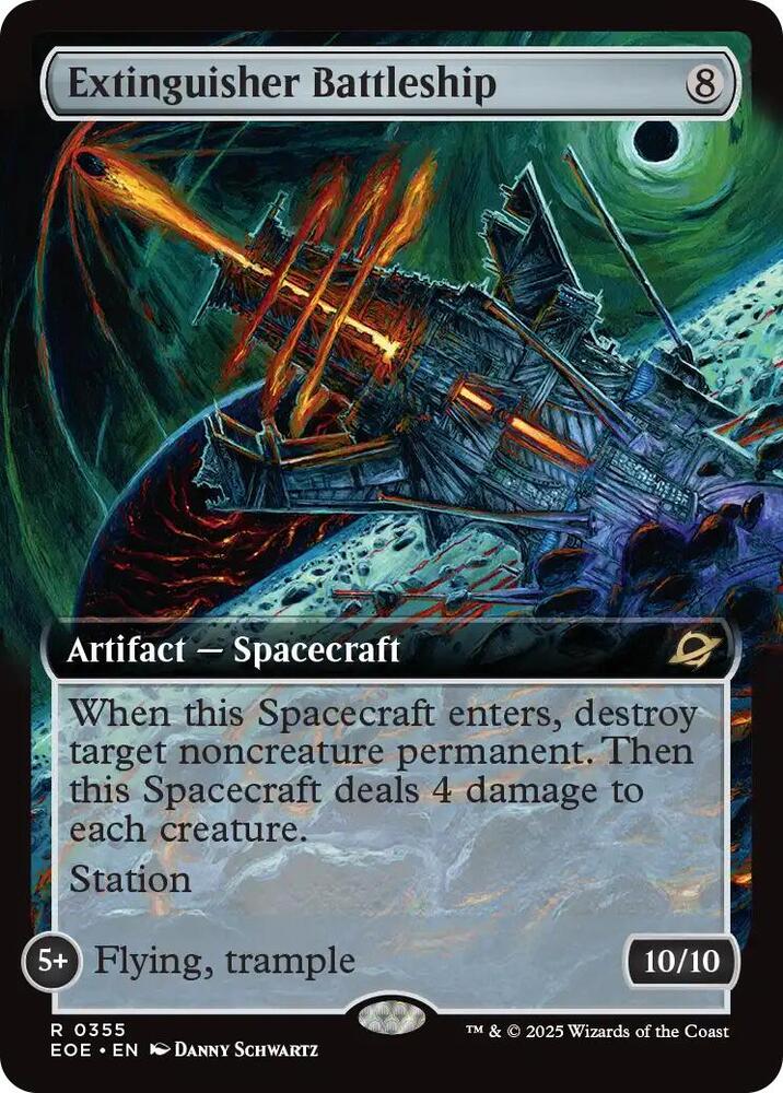Extinguisher Battleship Extended Art (Edge of Eternities)  - Foil | Good Games North