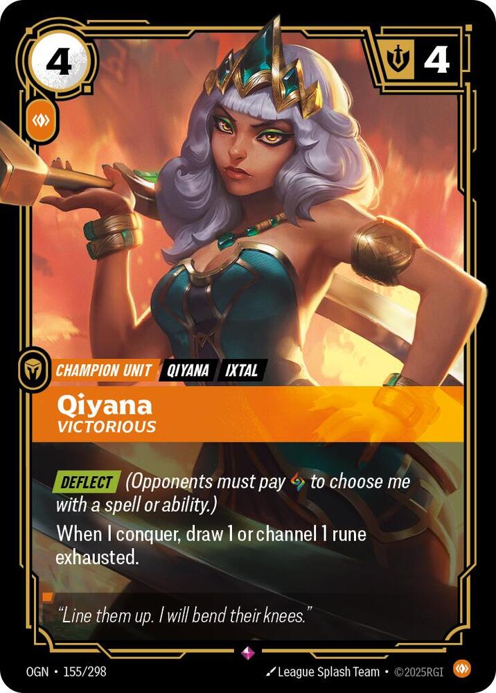 Qiyana - Victorious 155/298 (Origins)  - Foil | Good Games North