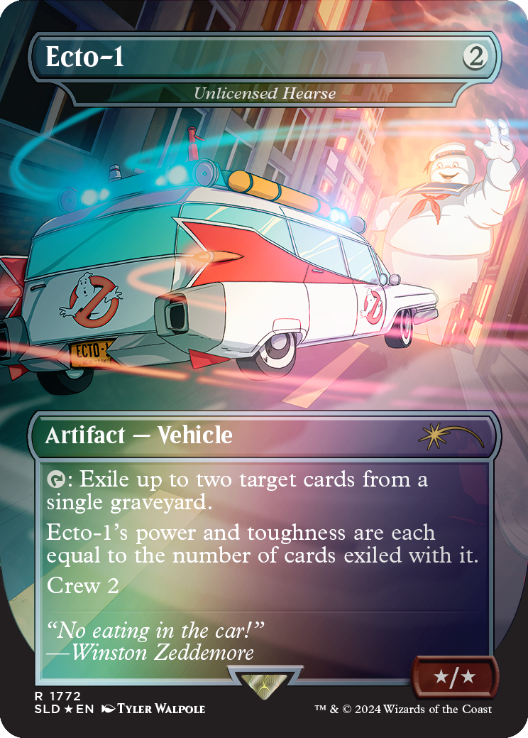 Ecto-1 - Unlicensed Hearse (Rainbow Foil) [Secret Lair Drop Series] | Good Games North