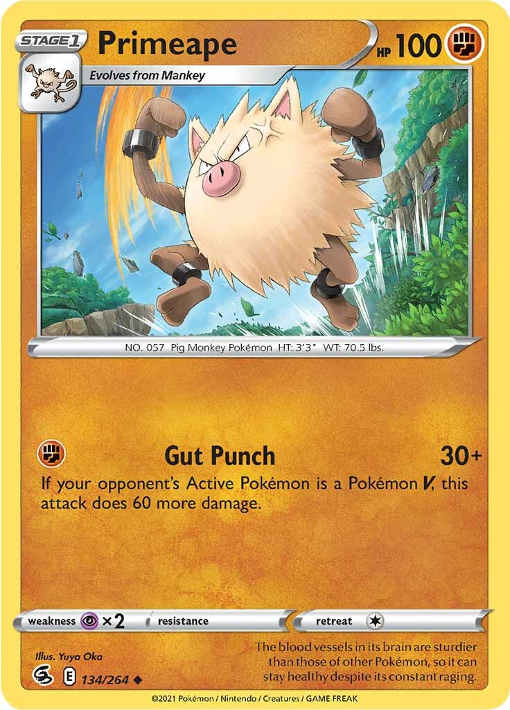 Primeape (134/264) [Sword & Shield: Fusion Strike] | Good Games North