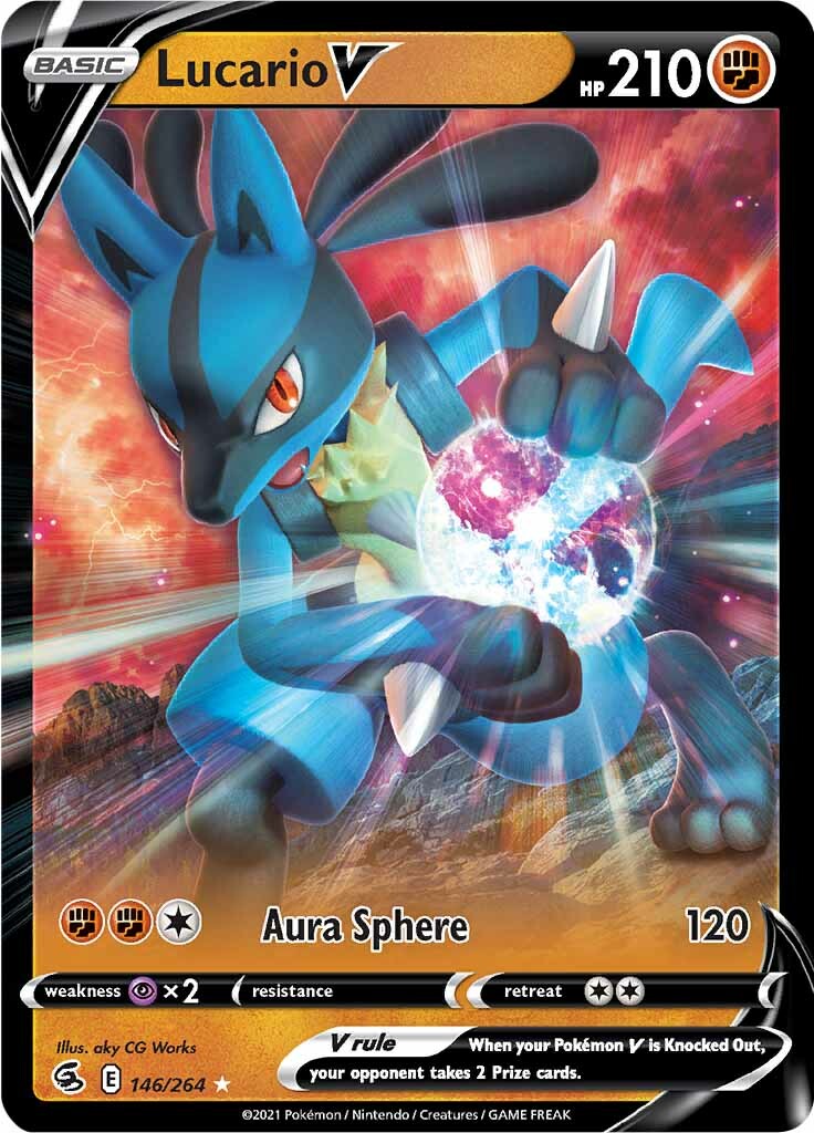 Lucario V (146/264) [Sword & Shield: Fusion Strike] | Good Games North
