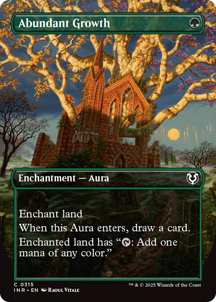 Abundant Growth (Borderless) [Innistrad Remastered] | Good Games North