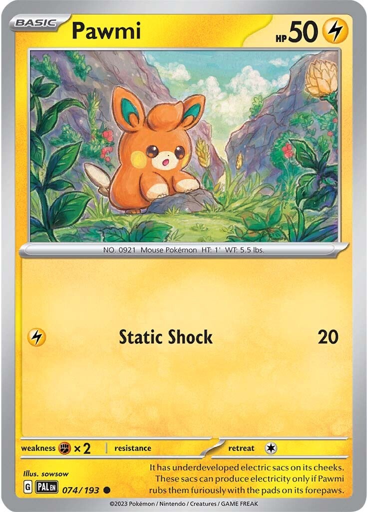 Pawmi (074/193) [Scarlet & Violet: Paldea Evolved] | Good Games North