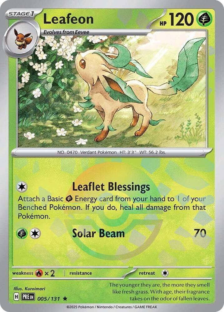 Leafeon (005/131) (Poke Ball Pattern) [Scarlet & Violet: Prismatic Evolutions] | Good Games North