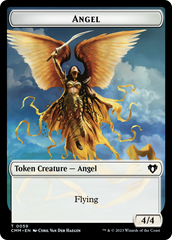 Copy (54) // Angel Double-Sided Token [Commander Masters Tokens] | Good Games North