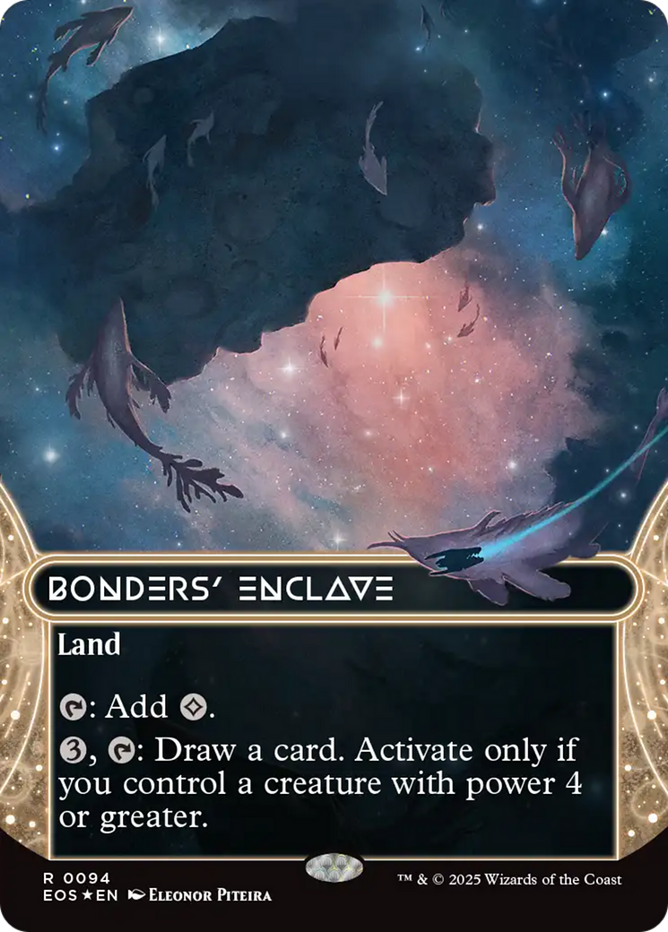 Bonders' Enclave (0094) (Borderless) (Galaxy Foil) [Edge of Eternities: Stellar Sights] | Good Games North