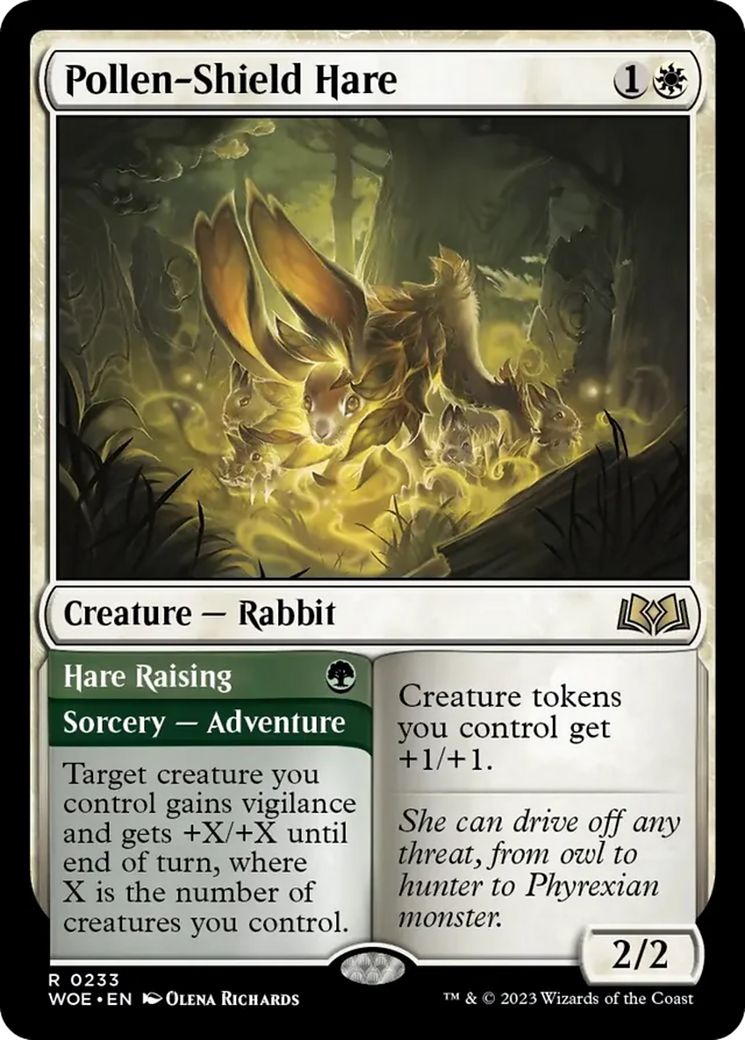 Pollen-Shield Hare // Hare Raising [Wilds of Eldraine] | Good Games North