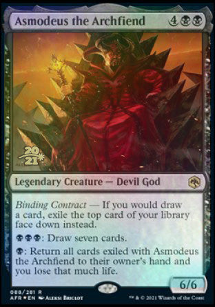 Asmodeus the Archfiend [Dungeons & Dragons: Adventures in the Forgotten Realms Prerelease Promos] | Good Games North