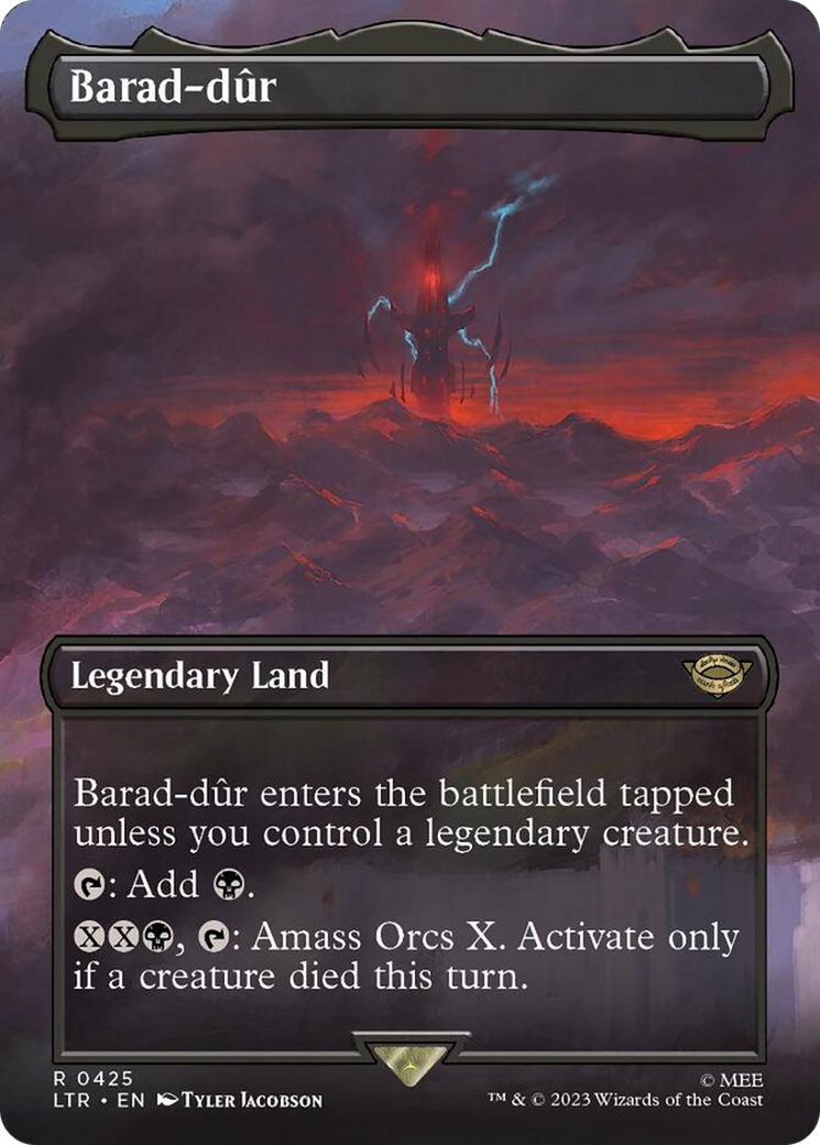 Barad-dur (Borderless Alternate Art) (425) [The Lord of the Rings: Tales of Middle-Earth] | Good Games North