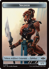 Solider (0032) // Copy Double-Sided Token [Tarkir: Dragonstorm Commander Tokens] | Good Games North