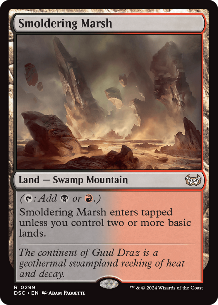 Smoldering Marsh [Duskmourn: House of Horror Commander] | Good Games North