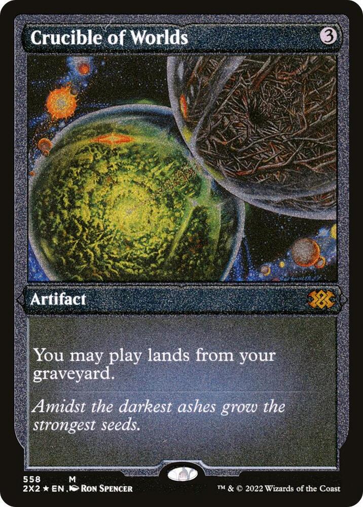 Crucible of Worlds Foil Etched (Double Masters 2022)  - Foil | Good Games North
