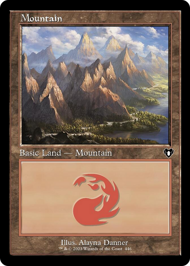 Mountain (446) (Retro) [Commander Masters] | Good Games North