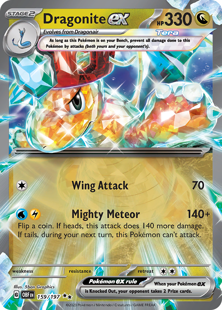 Dragonite ex (159/197) [Scarlet & Violet: Obsidian Flames] | Good Games North