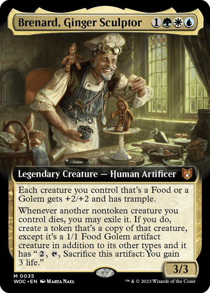 Brenard, Ginger Sculptor 35 (Commander: Wilds of Eldraine)  - Extended Art Foil | Good Games North