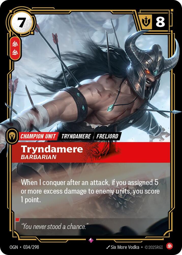 Tryndamere Barbarian (Origins)  - Foil | Good Games North