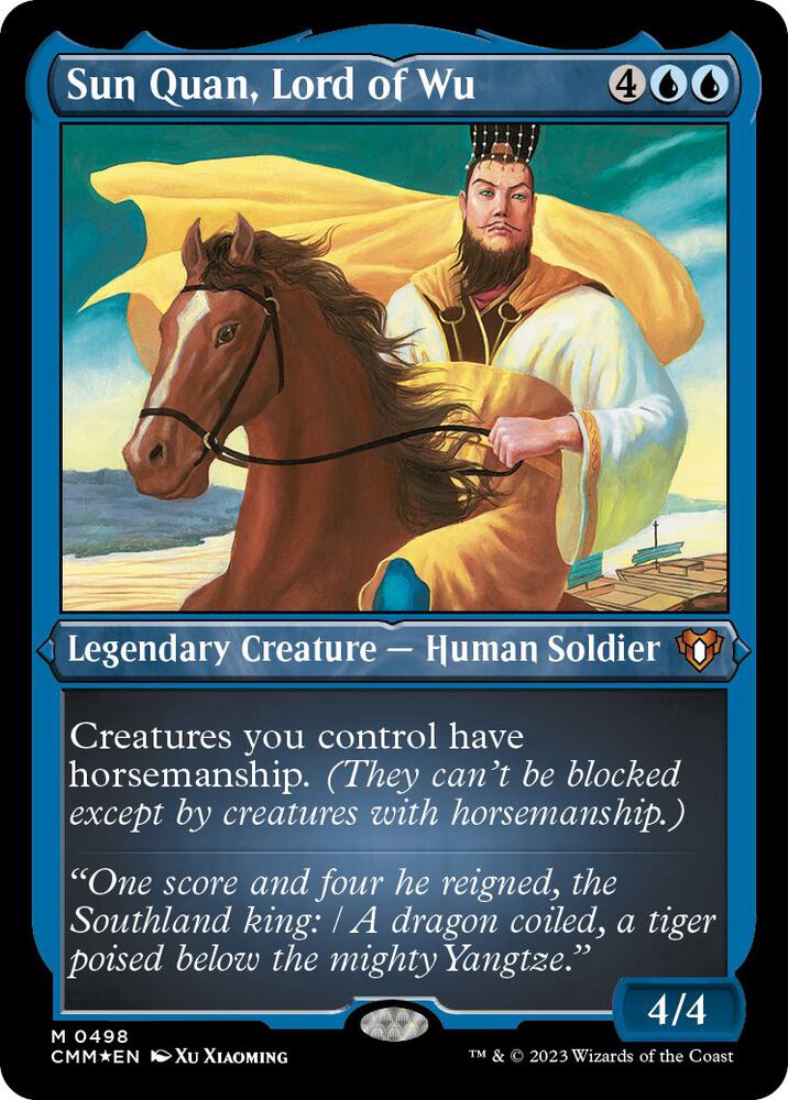 Sun Quan Lord of Wu Foil Etched (Commander Masters)  - Foil | Good Games North