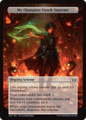 My Champion Stands Supreme (Full Art) [Duskmourn: Archenemy] | Good Games North
