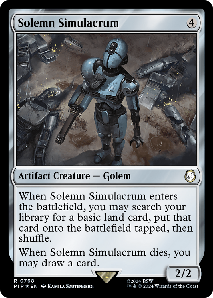 Solemn Simulacrum (Surge Foil) [Fallout] | Good Games North