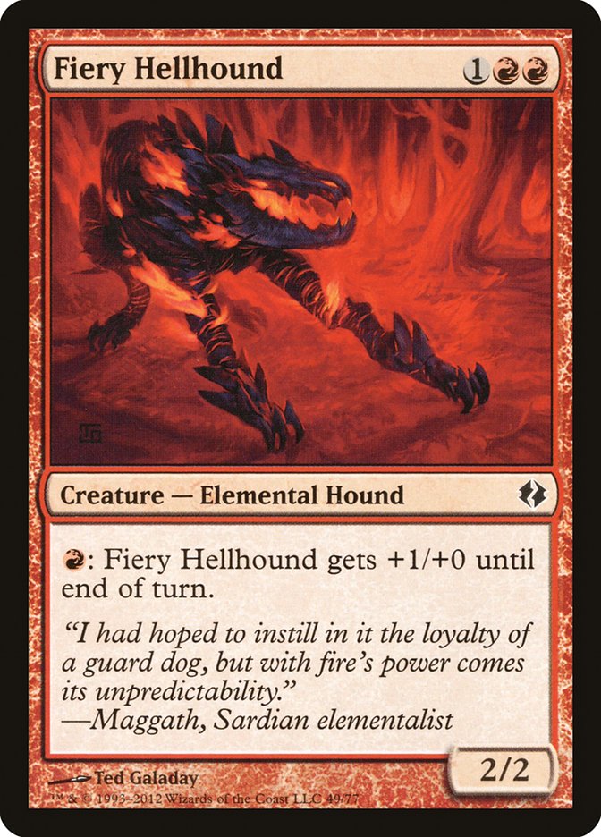 Fiery Hellhound [Duel Decks: Venser vs. Koth] | Good Games North