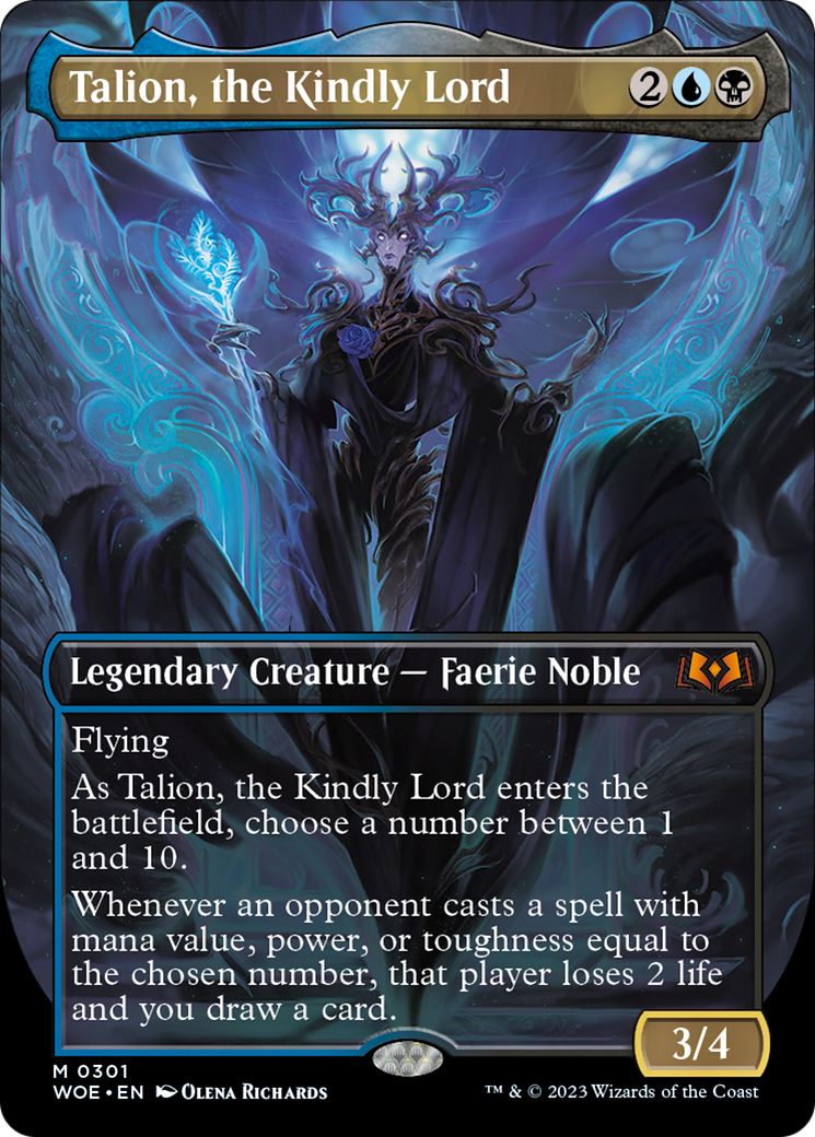 Talion, the Kindly Lord (Borderless Alternate Art) [Wilds of Eldraine] | Good Games North