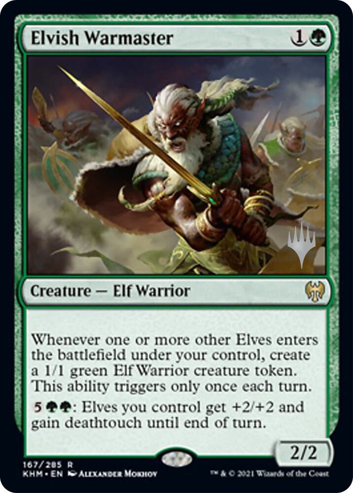Elvish Warmaster 167p/1 (Promo Pack: Kaldheim)  | Good Games North