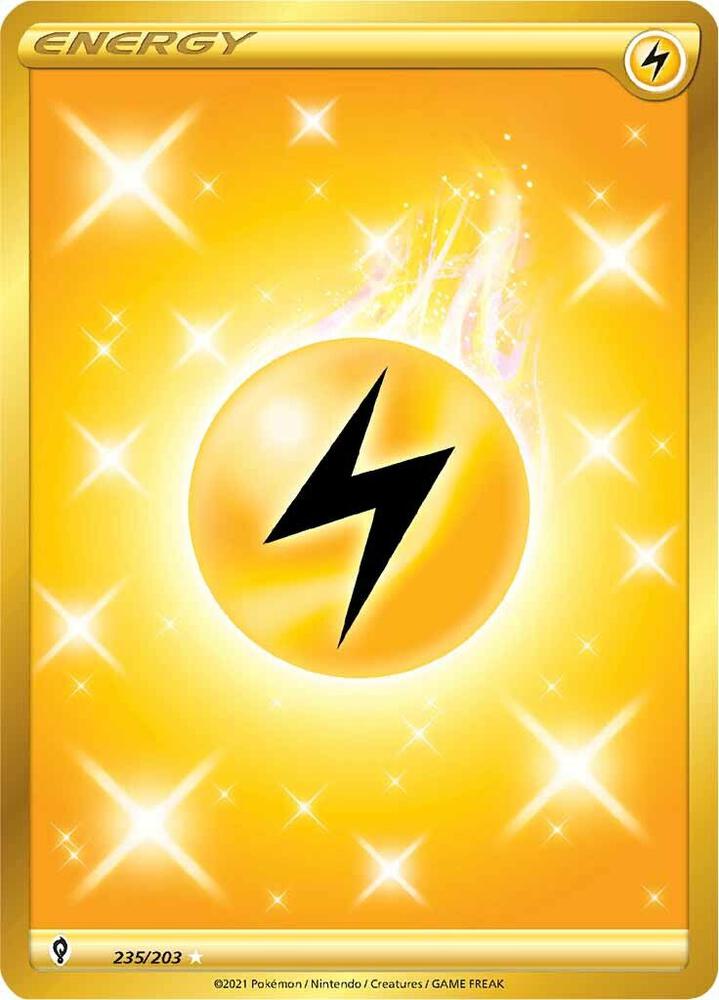 Lightning Energy Secret 235/203 (SWSH07: Evolving Skies)  - Holofoil | Good Games North