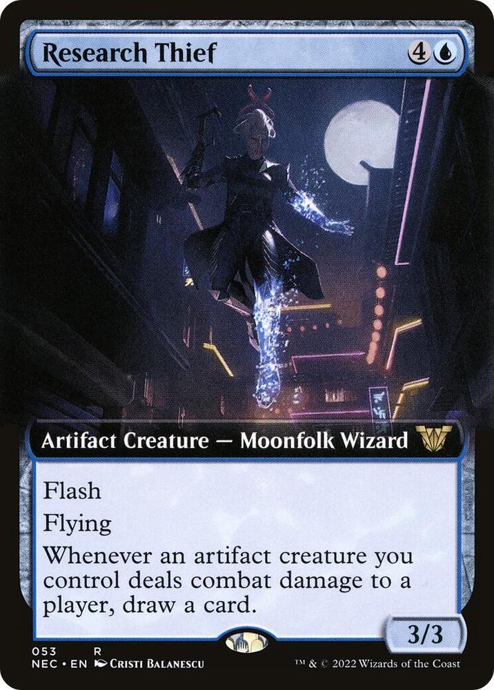 Research Thief Extended Art (Commander: Kamigawa: Neon Dynasty)  | Good Games North