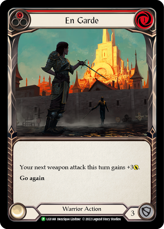 En Garde (Red) [LGS148] (Promo)  Rainbow Foil | Good Games North