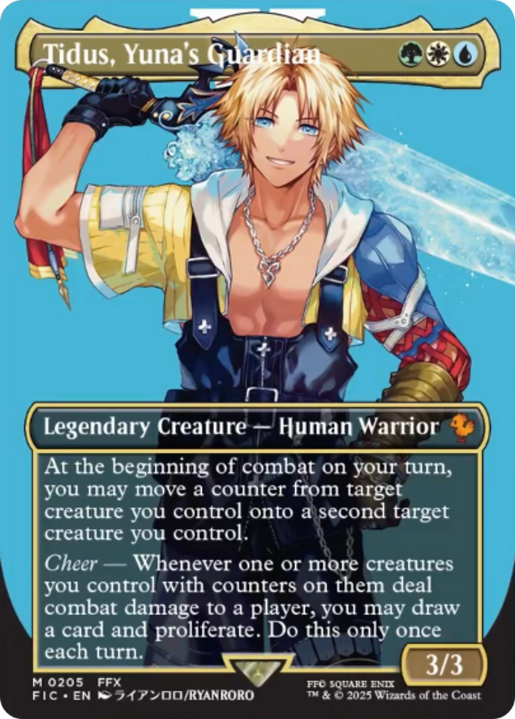 Tidus, Yuna's Guardian (Borderless) [FINAL FANTASY Commander] | Good Games North