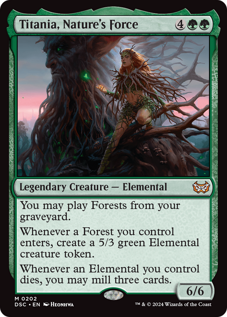 Titania, Nature's Force [Duskmourn: House of Horror Commander] | Good Games North