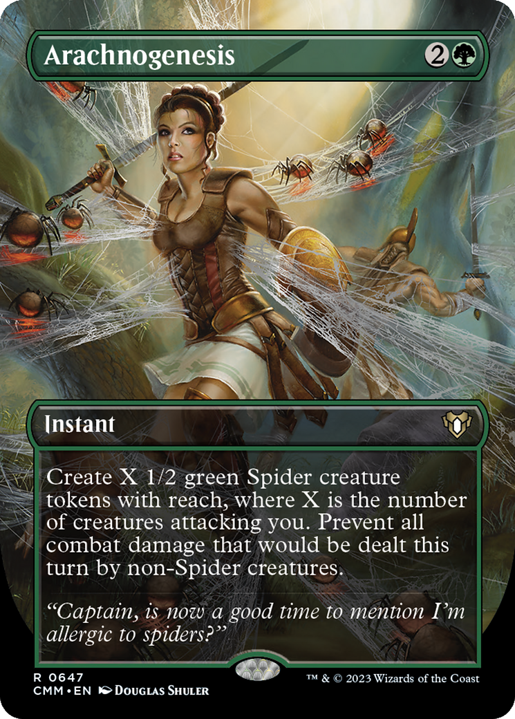 Arachnogenesis (Borderless Alternate Art) [Commander Masters] | Good Games North