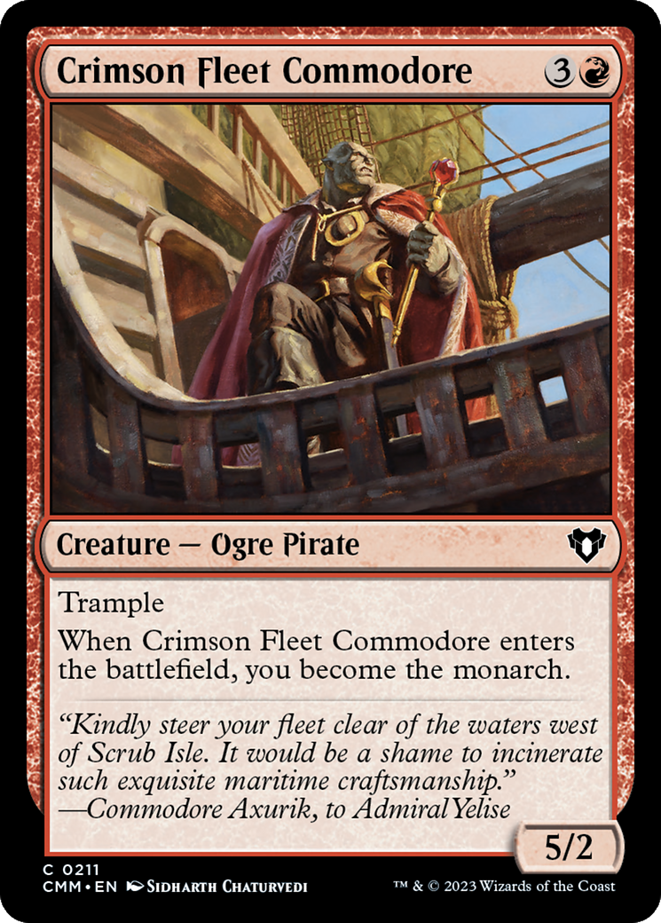 Crimson Fleet Commodore [Commander Masters] | Good Games North