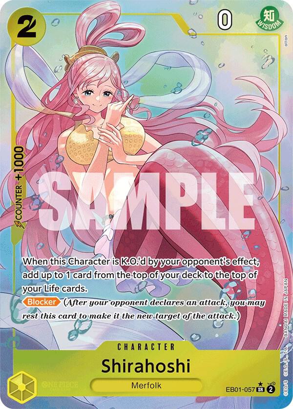 Shirahoshi EB01-057 (Extra Booster: Memorial Collection)  - Alternate Art Foil | Good Games North