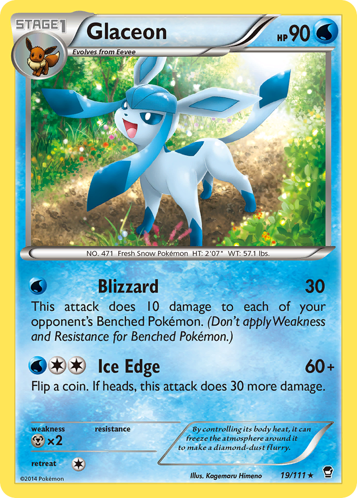 Glaceon (19/111) [XY: Furious Fists] | Good Games North