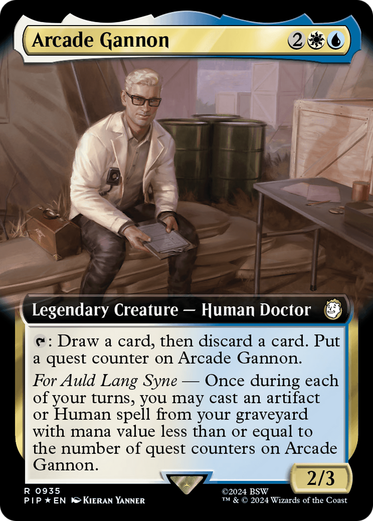 Arcade Gannon (Extended Art) (Surge Foil) [Fallout] | Good Games North