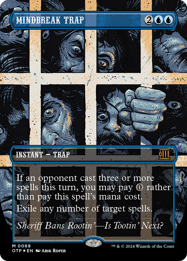 Mindbreak Trap (Textured Foil) [Outlaws of Thunder Junction: Breaking News] | Good Games North