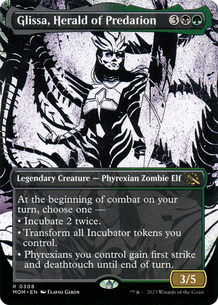 Glissa, Herald of Predation (Showcase Planar Booster Fun) [March of the Machine] | Good Games North