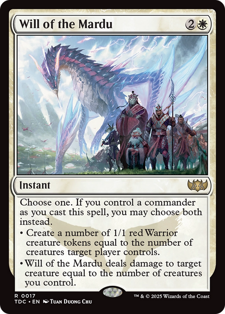 Will of the Mardu [Tarkir: Dragonstorm Commander] | Good Games North