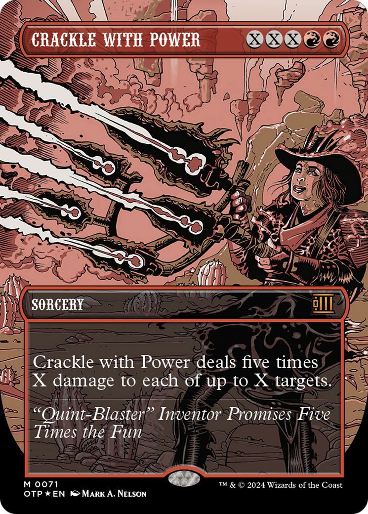 Crackle with Power (Textured Foil) [Outlaws of Thunder Junction: Breaking News] | Good Games North