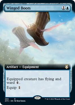 Winged Boots Extended Art 289 (Commander: Adventures in the Forgotten Realms)  | Good Games North