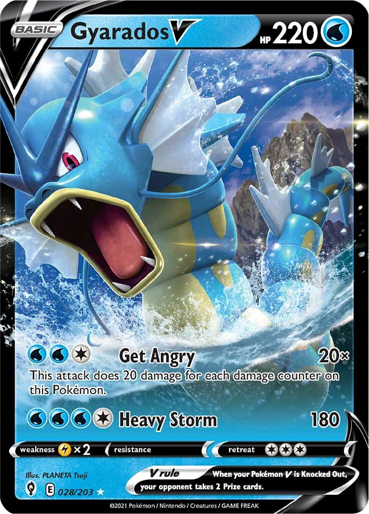 Gyarados V (028/203) [Sword & Shield: Evolving Skies] | Good Games North