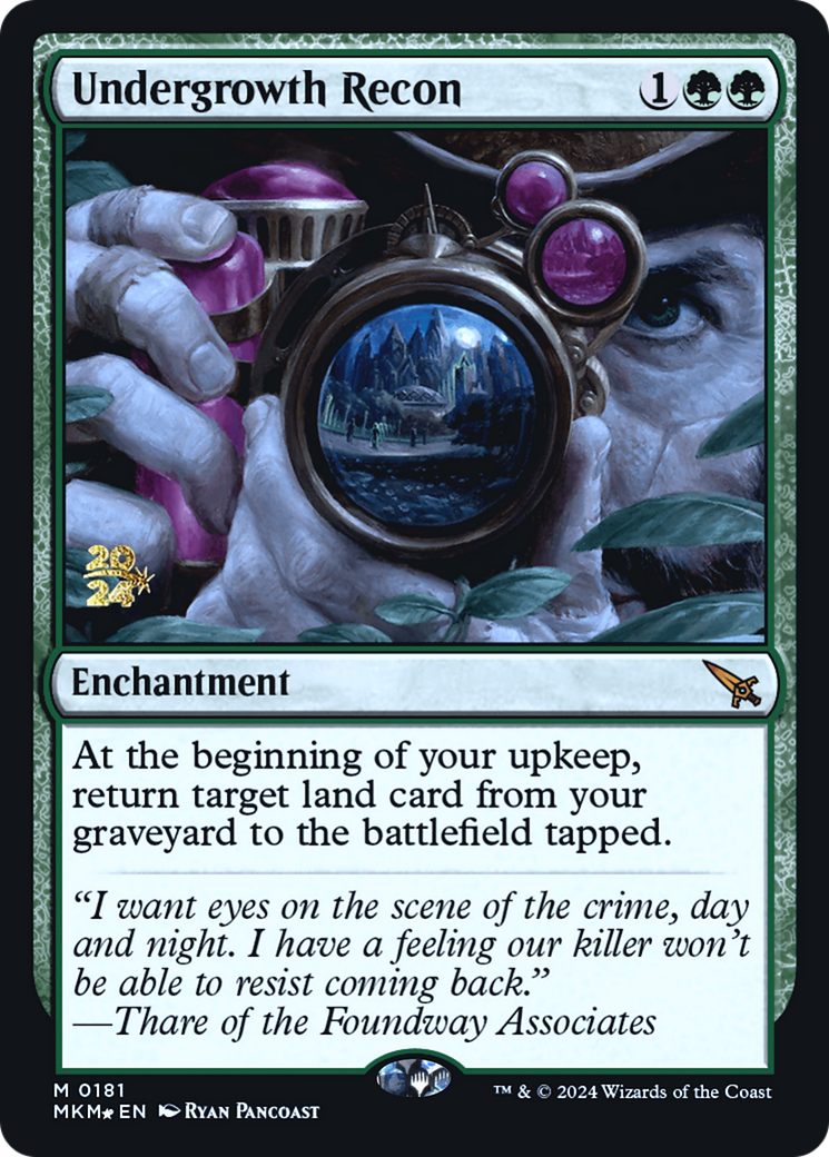 Undergrowth Recon [Murders at Karlov Manor Prerelease Promos] | Good Games North