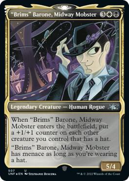 Brims Barone Midway Mobster Showcase Galaxy Foil 507/244 (Unfinity)  - Foil | Good Games North