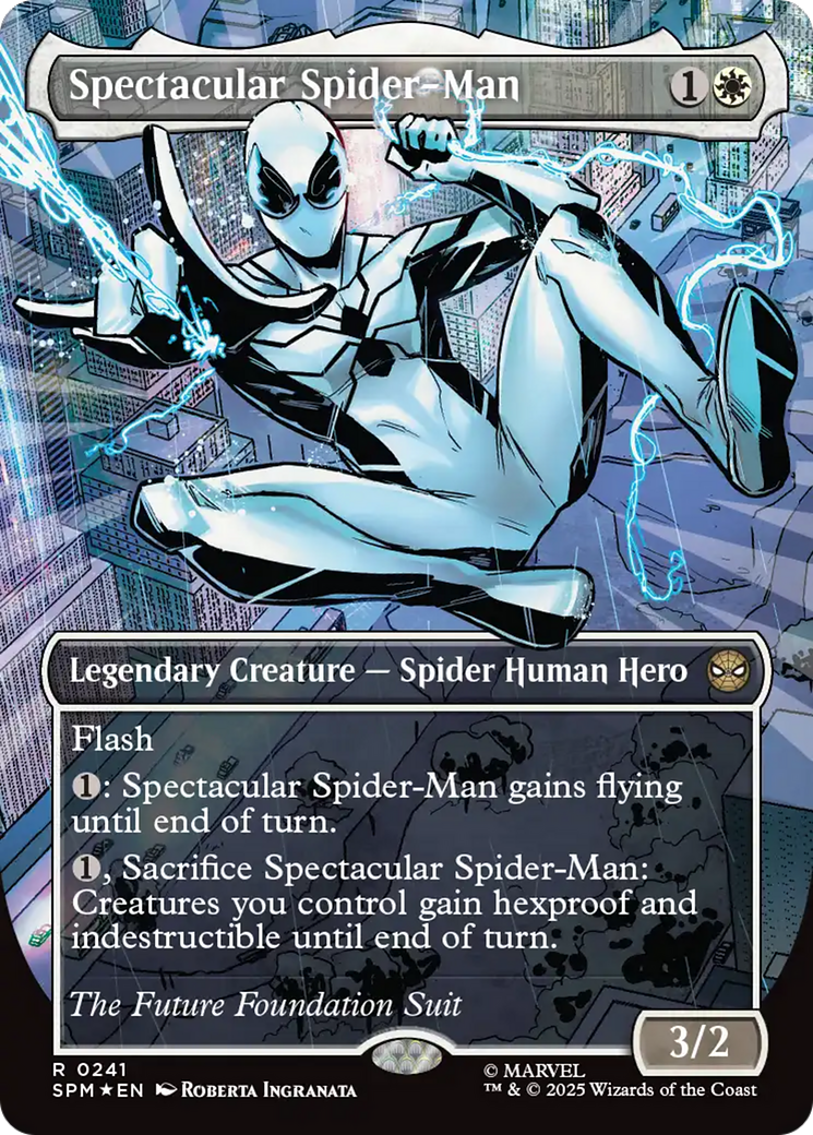 Spectacular Spider-Man (0241) (Borderless) (Textured Foil) [Marvel's Spider-Man] | Good Games North