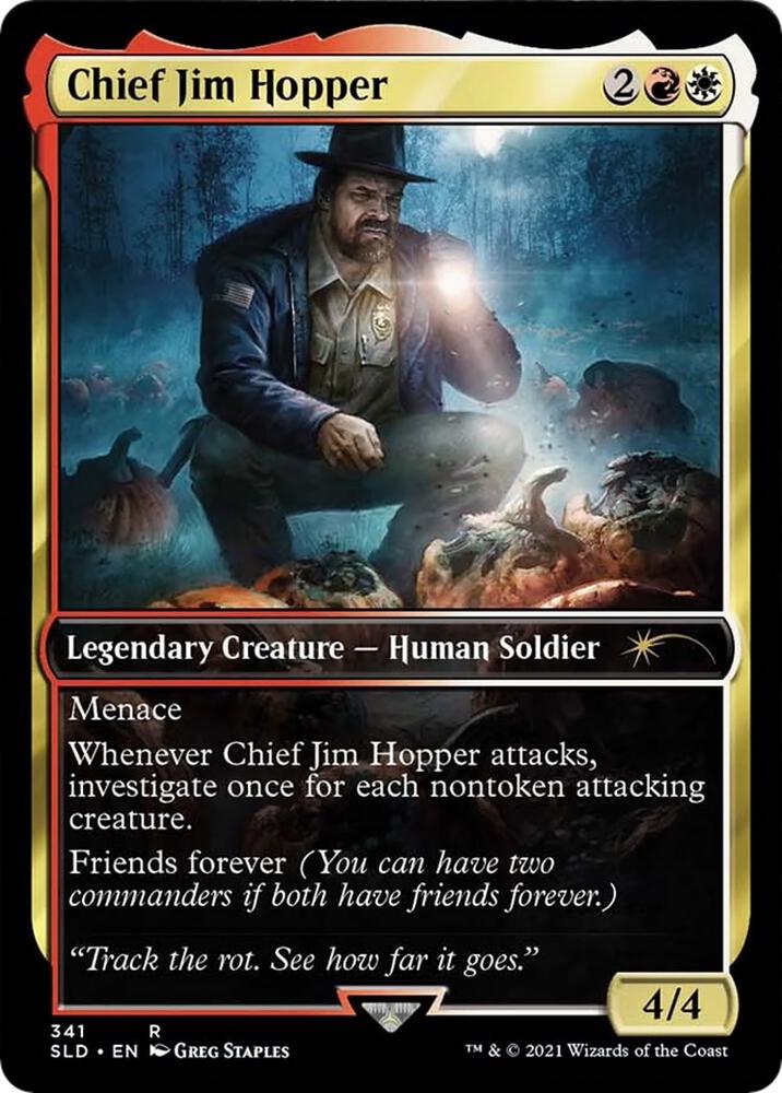 Chief Jim Hopper // Sophina, Spearsage Deserter 341 (Secret Lair Drop Series)  - Full Art | Good Games North
