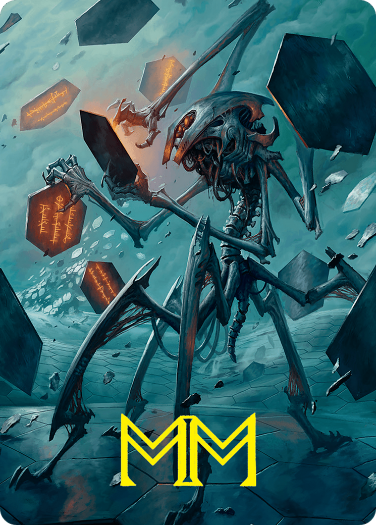 Scrawling Crawler Art Card (50/54) (Gold-Stamped Signature) [Foundations Art Series] | Good Games North