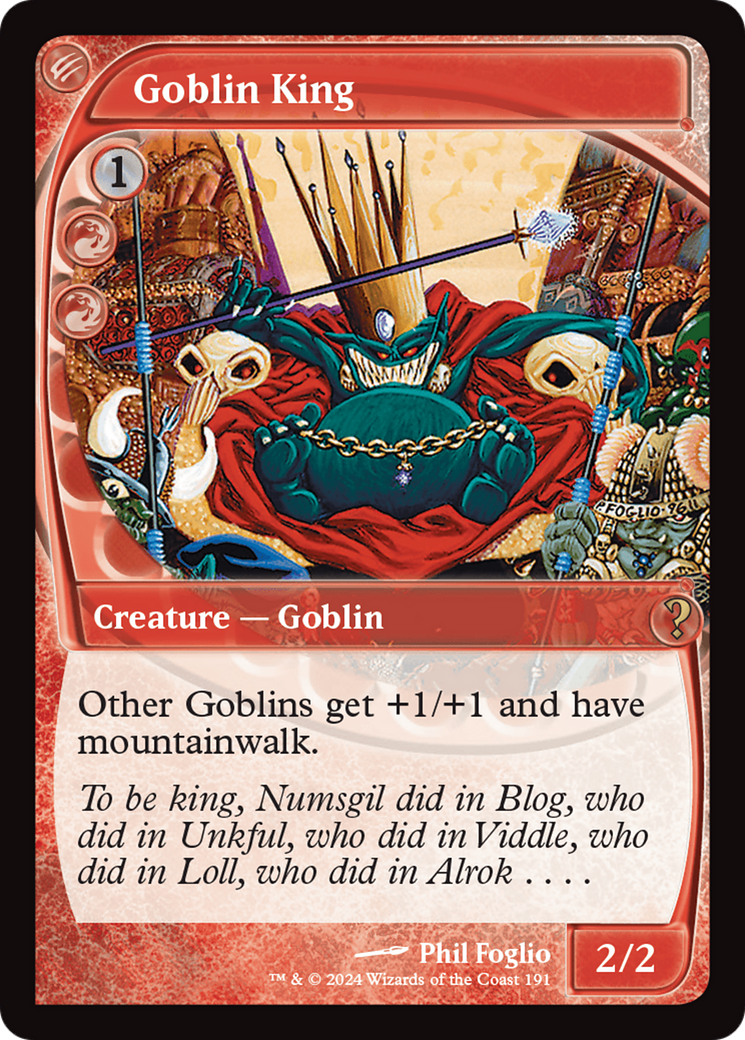 Goblin King (Future Sight) [Mystery Booster 2] | Good Games North