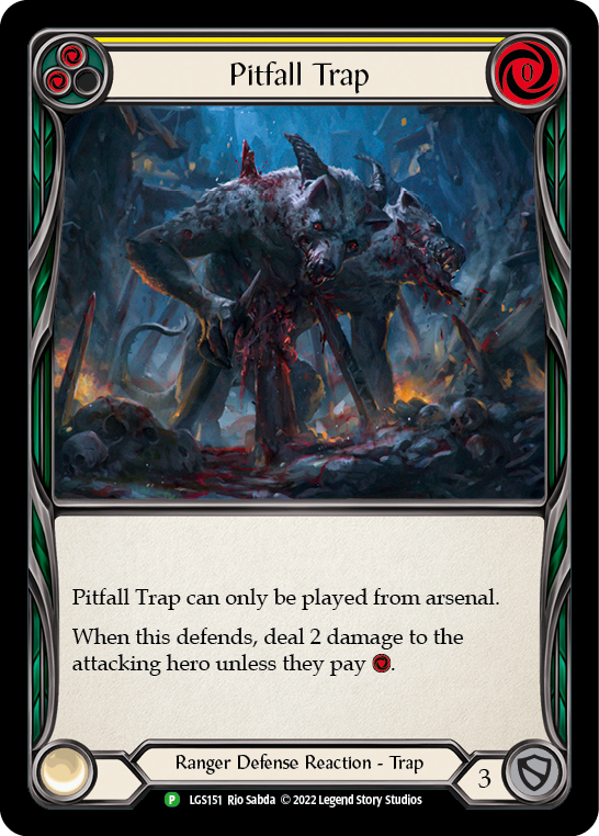 Pitfall Trap (Yellow) [LGS151] (Promo)  Rainbow Foil | Good Games North